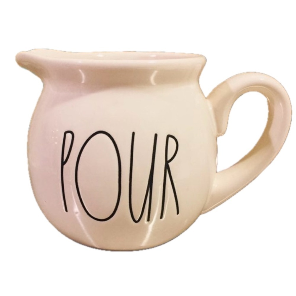 Rae Dunn Pour Creamer NWT coffee tea pitcher black white